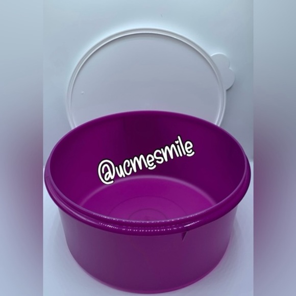 TUPPERWARE Giant Purple Canister - Picture 7 of 7